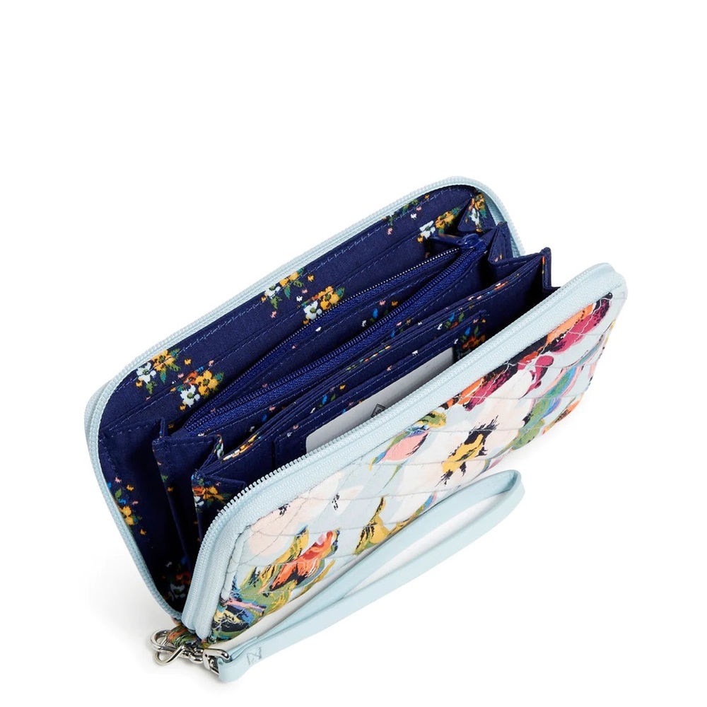 NWT • Vera Bradley - Accordion Wristlet Sea Air Floral - ALL IN ONE CROSSBODY - Picture 2 of 8